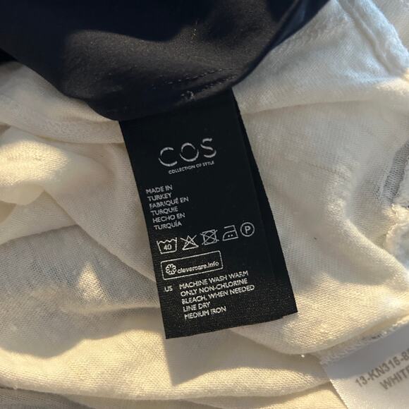 COS Top Womens Size 8 Navy Tailored Office Siren Professional Work Classic Event - Picture 4 of 5